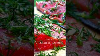 Smoke Sockeye Salmon salmon smokedsalmon campchef recipe shorts short fish viralvideo [upl. by Enilarac]