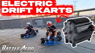 NEW KUNRAY KR5V on Battle Aero Electric Drift Kart  INSANE 72V DRIFT KART [upl. by Ozkum]