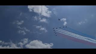 Red Arrows over Portsmouth  RAF typhoon [upl. by Zollie192]