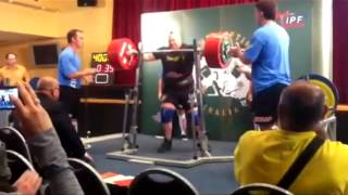 World record 400kg raw squat  Blaine Sumner from USA  Melbourne Australia [upl. by Acined]