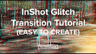 InShot Glitch Transition Tutorial EASY TO CREATE [upl. by Assirek]