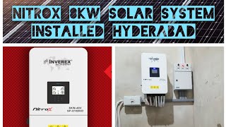 Nitrox 8Kw Hybrid Inverter  Jinko bifacial 585watt Ntype Solar panels Tubular batterys Fronus220AH [upl. by Nicolas]