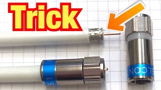 TRICK bei FStecker aufbringen  Koaxialkabel Kompressionsstecker  Proofwood [upl. by Coh362]