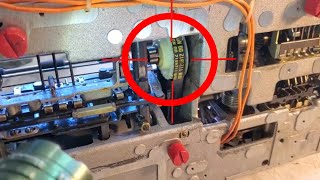 IBM Selectric Typewriter Repair Reinforce Center Hub Pulley Cracked and Motor Thumping Fixed [upl. by Ehudd973]