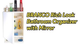 BRANCO Rich Look Bathroom Organizer with Mirror  Home Decor [upl. by Renita]