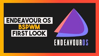 EndeavourOS With BSPWM First Look [upl. by Jamison310]