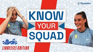 Know Your Squad quotIm having a MAREquot Lionesses Edition  Leah Williamson Fran Kirby Ella Toone [upl. by Affra842]