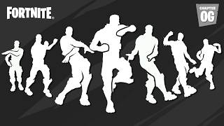 Top 50 Legendary OG Dances amp Emotes in Fortnite [upl. by Lustig]