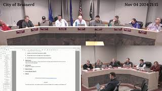 City of Brainerd  City Council  1142024 [upl. by Ycal946]