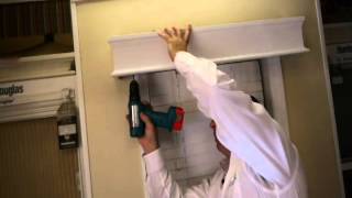 How to Install Real Wood Cornice outside mount to Your Windows  BlindsOnLinecom [upl. by Margeaux827]