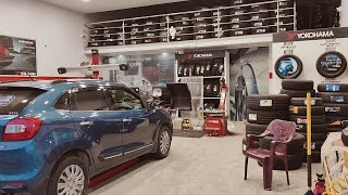 Baleno Tyre Upgrade 19555R16 To 20555R16 cartyre baleno tyrefitting tellapur automobile car🚗 [upl. by Jennie104]