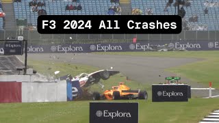 F3 2024 All Crashes [upl. by Eziechiele]