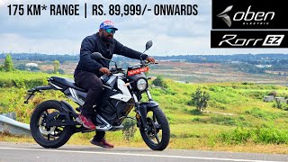 Oben Rorr EZ First Ride Review  175 km IDC Range  Rs 89999 onwards [upl. by Sedicla]