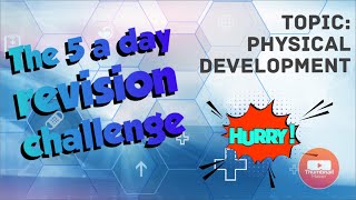 BTEC Health amp Social Care 5 minutes a day revision challenge  Physical development [upl. by Ellecram]