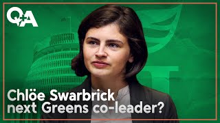 Chlöe Swarbrick Green Party politics working with National and Palestine chants  QA 2024 [upl. by Liemaj]