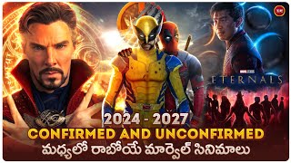 Confirmed and Unconfirmed Marvel movies amp shows from 2024 to 2027  sir Telugu [upl. by Ylelhsa]