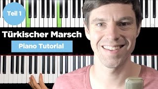 Türkischer Marsch  Mozart  Piano Tutorial  Teil 1 [upl. by Ycart384]