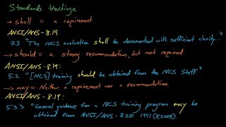 NE499515  Lecture 4 ANSIANS Standards in Criticality Safety [upl. by Lancey]