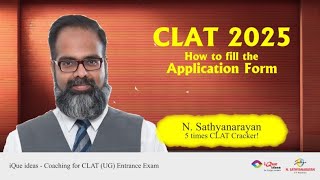 Filling in the application form for CLAT 2025 [upl. by Anchie434]