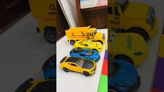 Box full of Model Car Jaguar Nissan Audi Maserati Peugeot Pickup Truck  Police Pickup Trucks [upl. by Mallory]