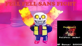 FellFell Sans Revamp Fight Showcase Undertale Mania Of Heroes Roblox [upl. by Nednal]