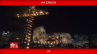 Via Crucis 29 marzo 2024 Papa Francesco  LIS [upl. by Ihcalam706]