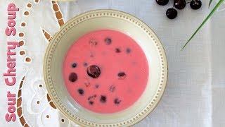 Hungarian Sour Cherry Soup Meggyleves [upl. by Akienat]