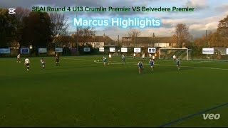 SFAI Cup Round 4 U13 Crumlin FC Premier VS Belvedere Premier 32  highlights [upl. by Sturrock]