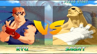 Ryu vs Sagat Street Fighter Alpha 2 Street Fighter Lovers [upl. by Mathilda]