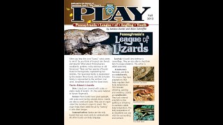 Read Along with PFBC PLAY Fall 2012 PA’s League of Lizards [upl. by Lipp]