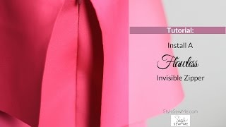 How to Sew A Zipper  FLAWLESS Invisible Zipper Tips [upl. by Nerua135]