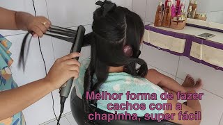 COMO FAZER CACHINHOS NO CABELO COM A CHAPINHA LIZZE EXTREME  MUITO FÃCIL DICAS E PASSO A PASSO [upl. by Murray]