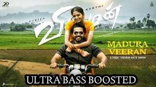 Madura veeran Azhagula  Virman movie song ultra bass boosted 💓 Karthi Aditi shankar yuvan singer💓 [upl. by Oicnecserc796]