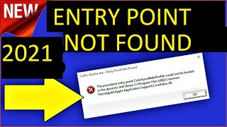 Entry Point Not FoundThe Procedure Entry Point Could Not Be Located The Dynamic Link Library Hindi [upl. by Aicnom]