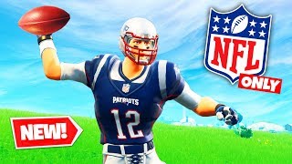 NFL THROWING ONLY Challenge in Fortnite Battle Royale [upl. by Aiva486]