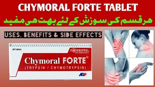 Chymoral forte tablet uses in urduTrypsinchymotrypsin uses side effects and Dosage [upl. by Anglo592]