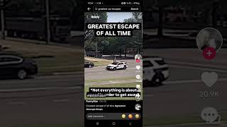 Greatest escape from police car chase ever must see subscribe please if you enjoy [upl. by Dorahs]