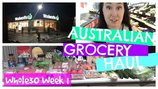 WEEKLY GROCERY HAUL  Whole30 Week 1  Costco Aldi amp Woolworths Australia [upl. by Madaras25]