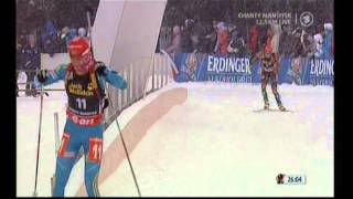 Biathlon Massenstart der Damen in KhantyMansiysk 2013 [upl. by Seugram]