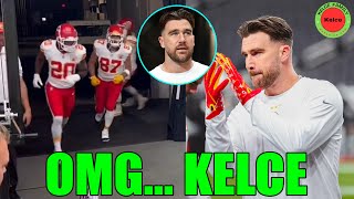 OMG Travis kelce amp teammates take the field to start the Chiefs vs Raiders match [upl. by Boorman97]