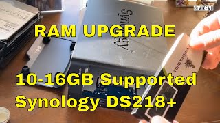 Upgrade Synology DS218 RAM  Going from 2 GB to 10 GB in Minutes [upl. by Vashtia]