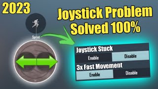 Joystick Stuck Problem Solved 100  3x Fast Movement  tips and tricks for Pubg MobileBGMI [upl. by Trinl]