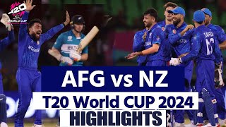 AFG vs NZ T20 13th Full Match Highlights Afghanistan vs New Zealand T20 World Cup Highlights [upl. by Nahsyar]