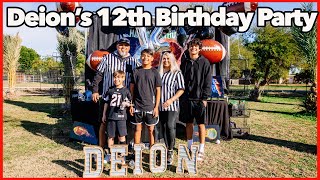 Deions 12th Birthday Party with Sports  DampD Family [upl. by Clarhe]