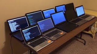 Bitcoin Mining w 10 Laptops MAKING BANK  How to Mine BITCOIN with a Laptop [upl. by Ylloj]