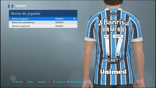 nomes reais dos jogadores do grêmio pes 2019 [upl. by Brogle]