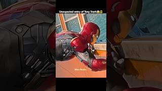 Tony Stark awesome entry in front of Peter Parker to protect ship 🔥🥶shorts ytshorts marvel [upl. by Icyaj544]