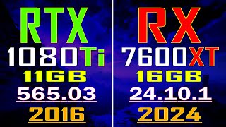 GTX 1080Ti vs RX 7600XT  NEW DRIVER [upl. by Aran]