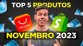 ⭐️ TOP 5 PRODUTOS VENCEDORES DROPSHIPPING PARA NOVEMBRO DE 2023 [upl. by Aleunamme]