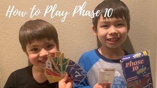 How to Play Phase 10 Card Game [upl. by Ahsielat294]